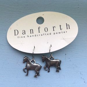 Danforth horse earrings